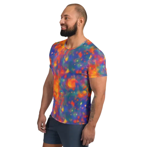 Nolde Nebula on a Men's Athletic T-Shirt