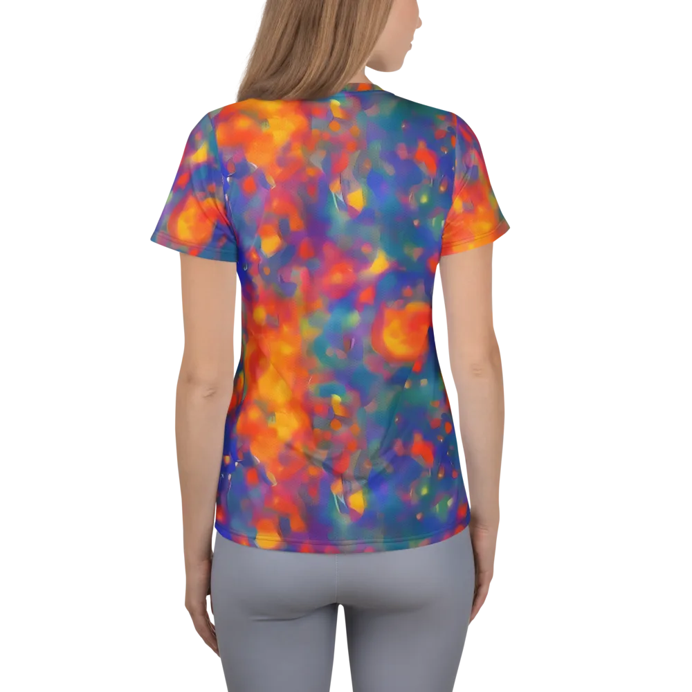 Nolde Nebula on Women's Athletic T-Shirt — Back