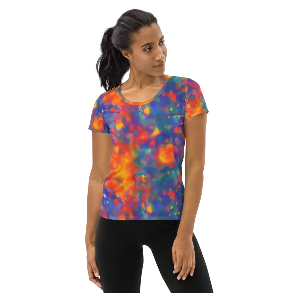 Nolde Nebula on Women's Athletic T-Shirt — Front