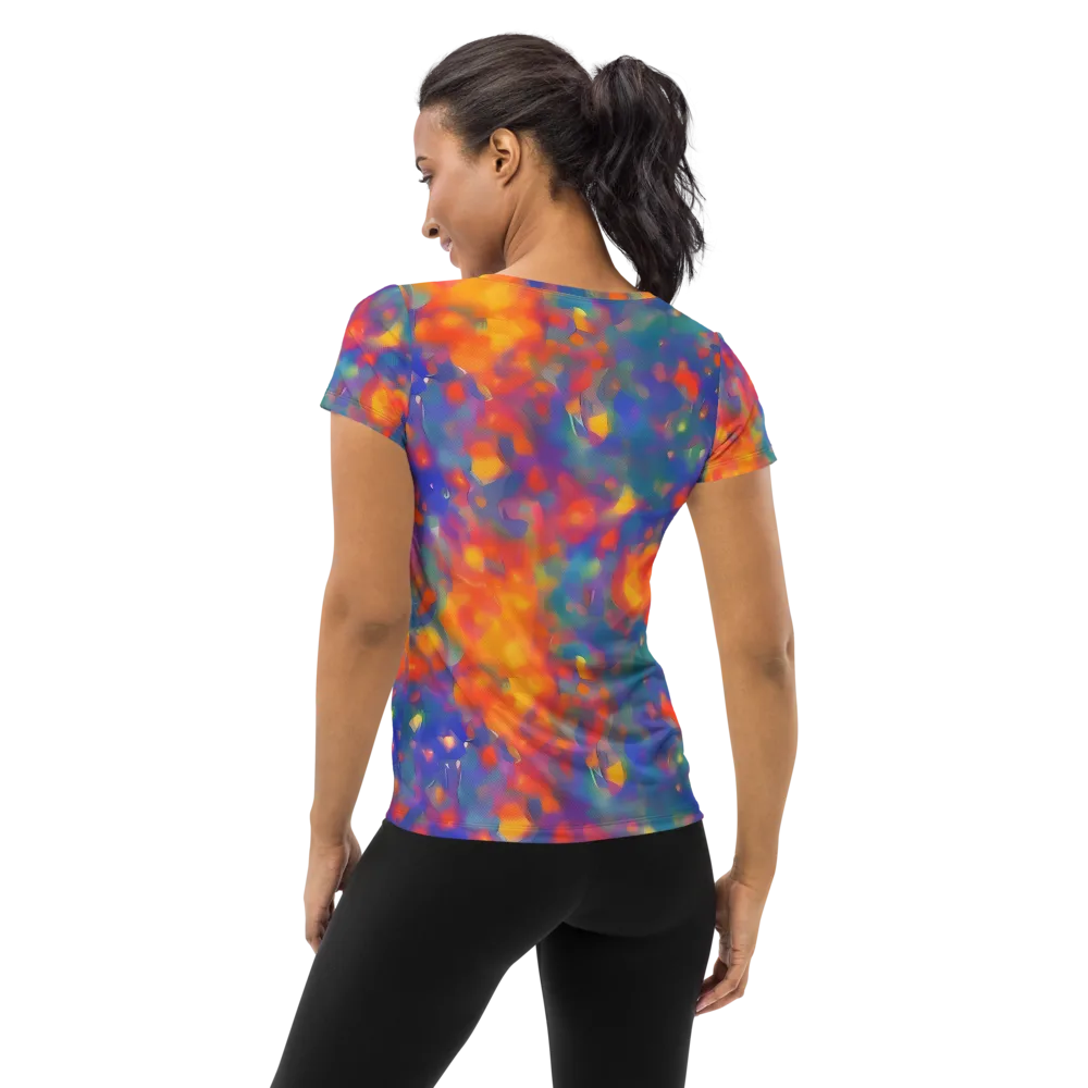 Nolde Nebula on Women's Athletic T-Shirt — Back