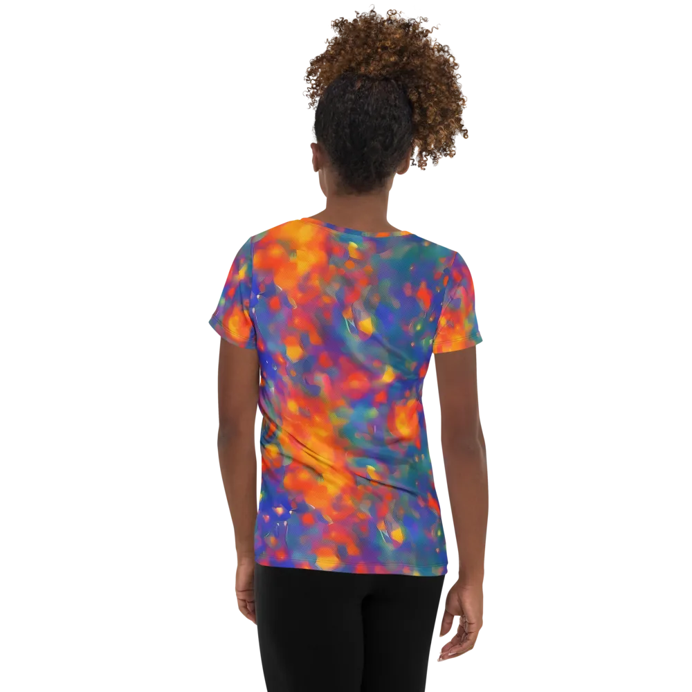 Nolde Nebula on Women's Athletic T-Shirt — Back