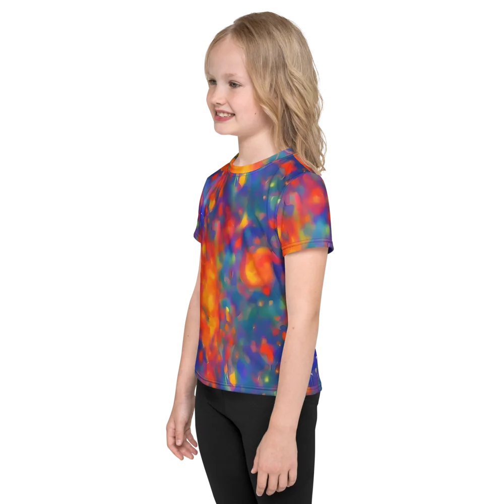 Nolde Nebula on Kids Crew Neck T-Shirt — Left
