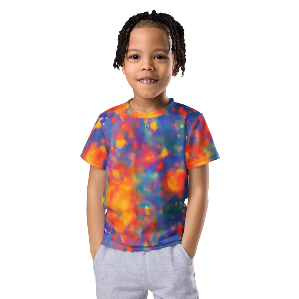 Nolde Nebula on Kids Crew Neck T-Shirt — Front