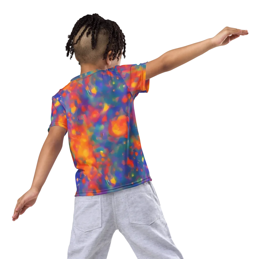 Nolde Nebula on Kids Crew Neck T-Shirt — Back