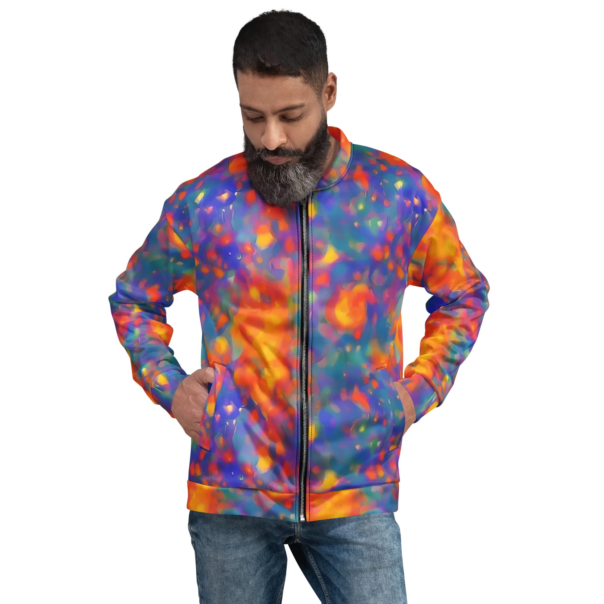 Nolde Nebula on Bomber Jacket — Front