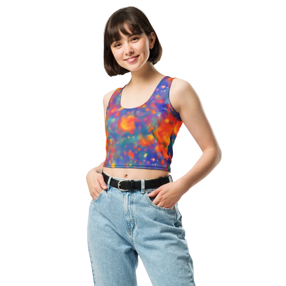 Nolde Nebula on Crop Top — Front