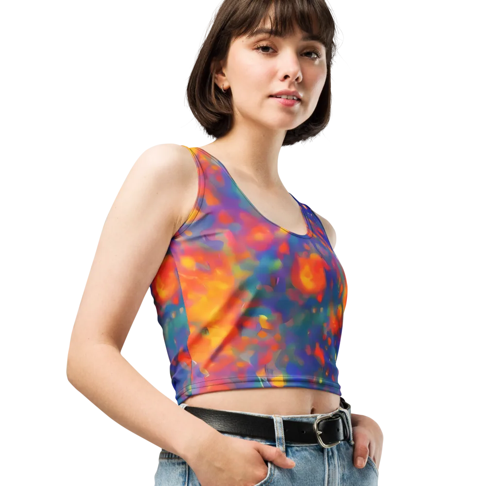 Nolde Nebula on Crop Top — Right Front