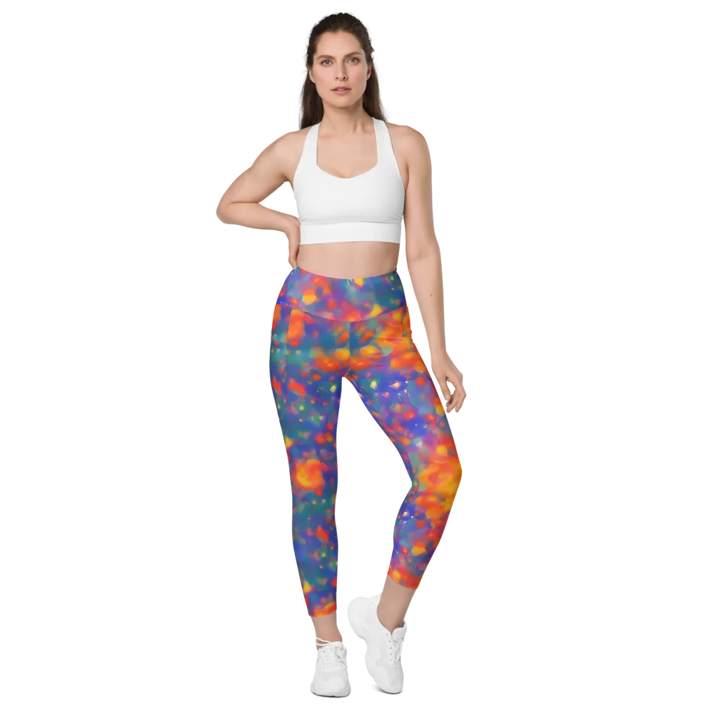 Nolde Nebula on Leggings with Pockets — Front