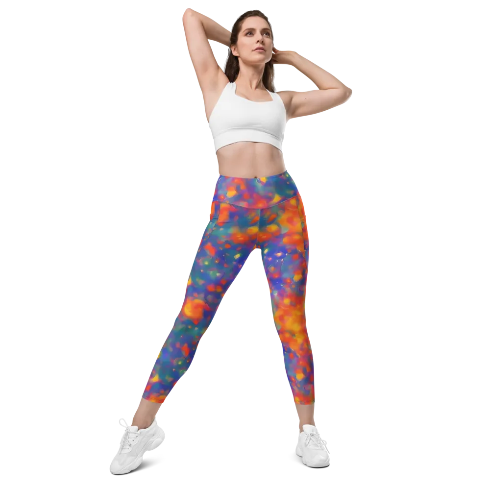 Nolde Nebula on Leggings with Pockets — Front