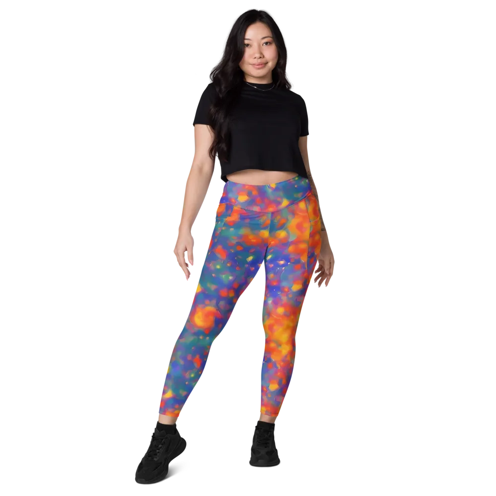 Nolde Nebula on Leggings with Pockets — Front