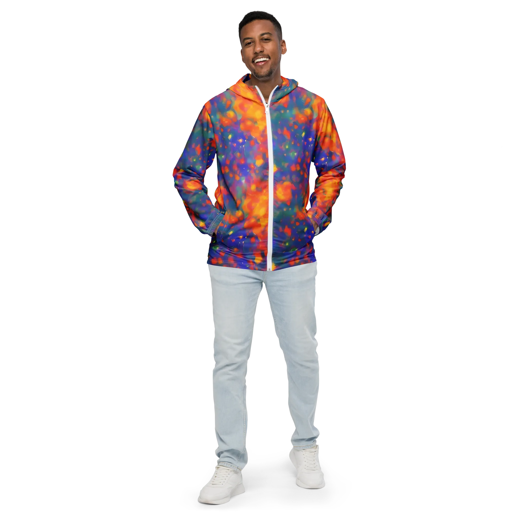 Nolde Nebula on Men's Windbreaker — Front