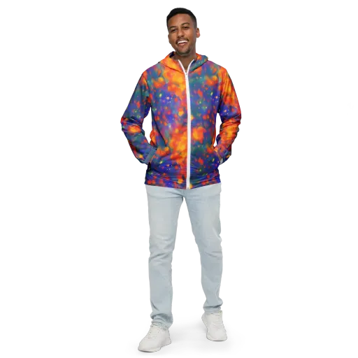 Nolde Nebula on a Men's Windbreaker
