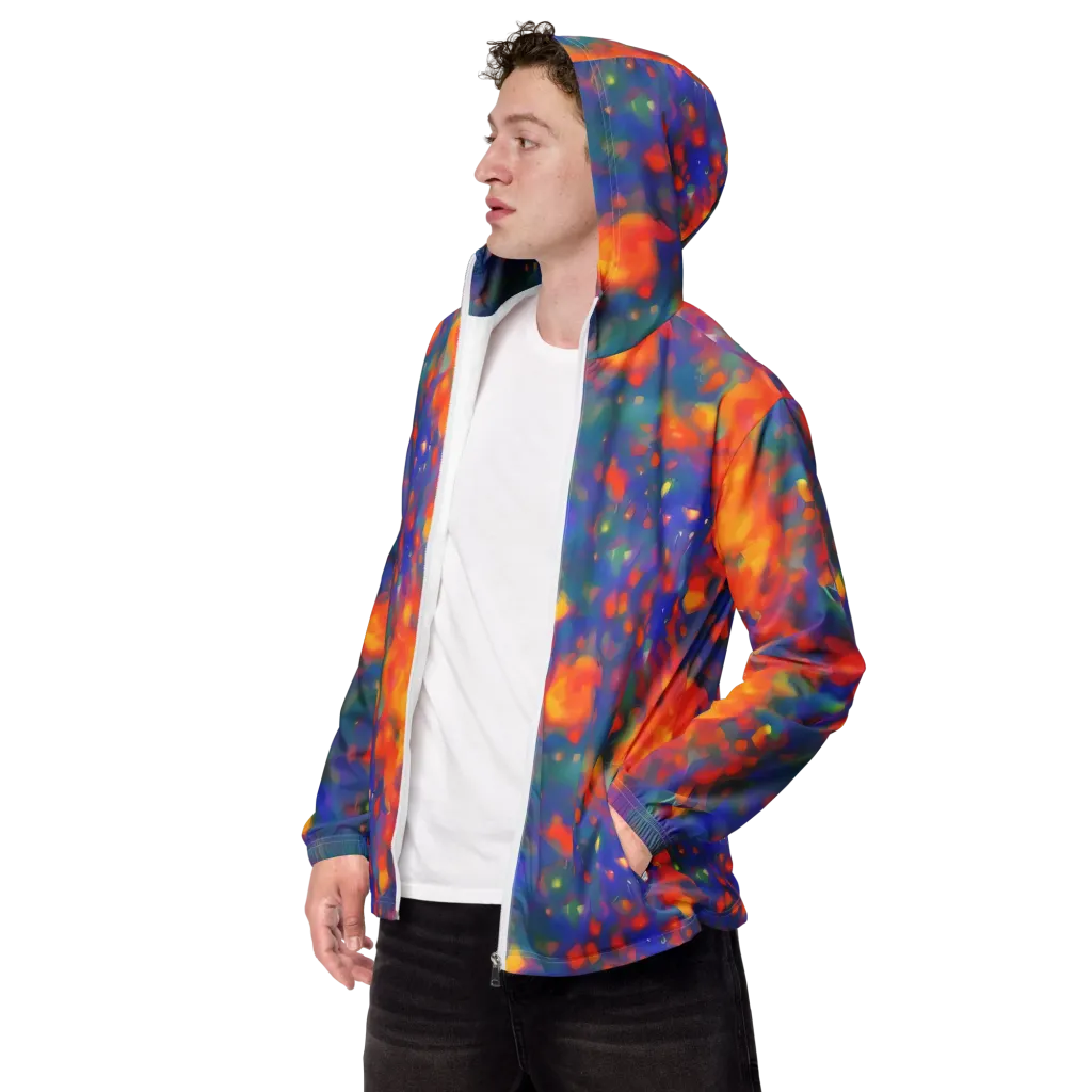 Nolde Nebula on Men's Windbreaker — Left Front