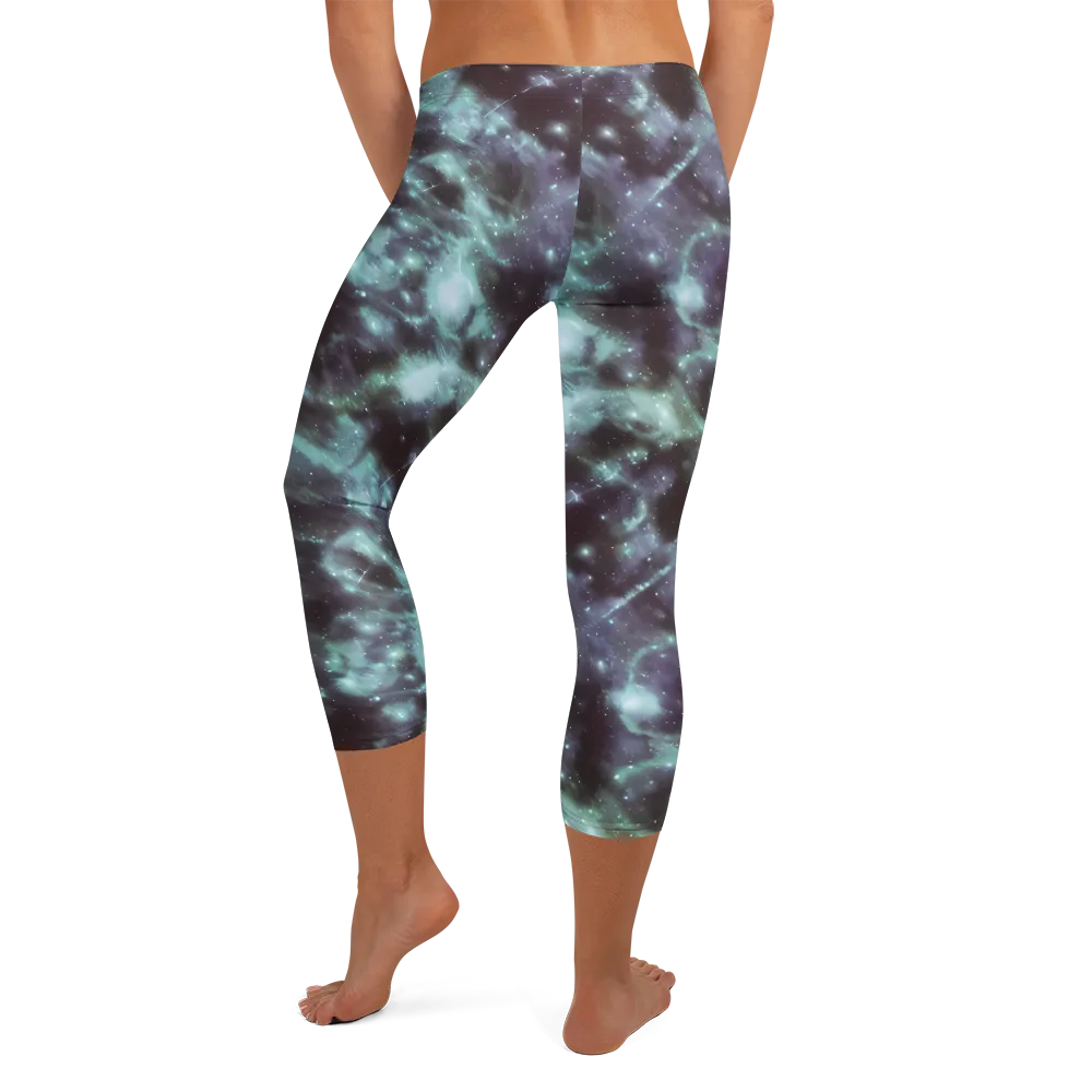 Roversi Nebula on Capri Leggings — Back