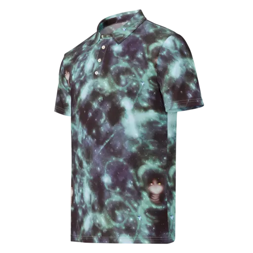 Roversi Nebula on a Men's Slim Fit Polo Shirt