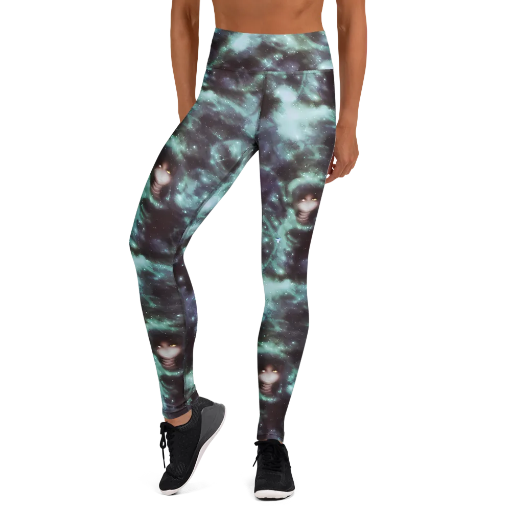 Roversi Nebula on Yoga Leggings — Front
