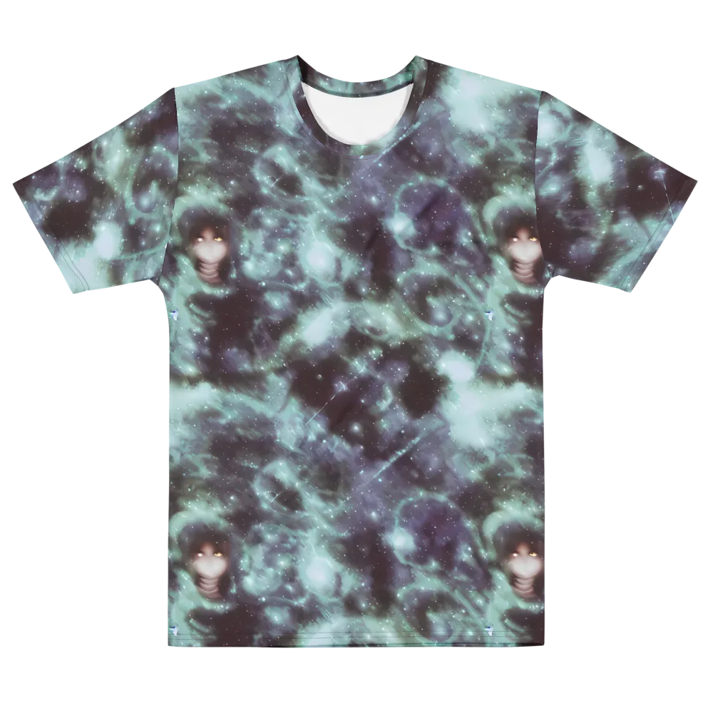 Roversi Nebula on Men's Cotton Crew Neck T-Shirt — Front