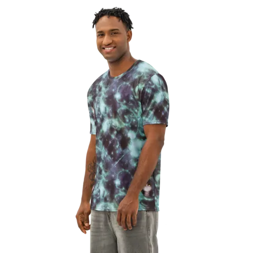 Roversi Nebula on a Men's Cotton Crew Neck T-Shirt