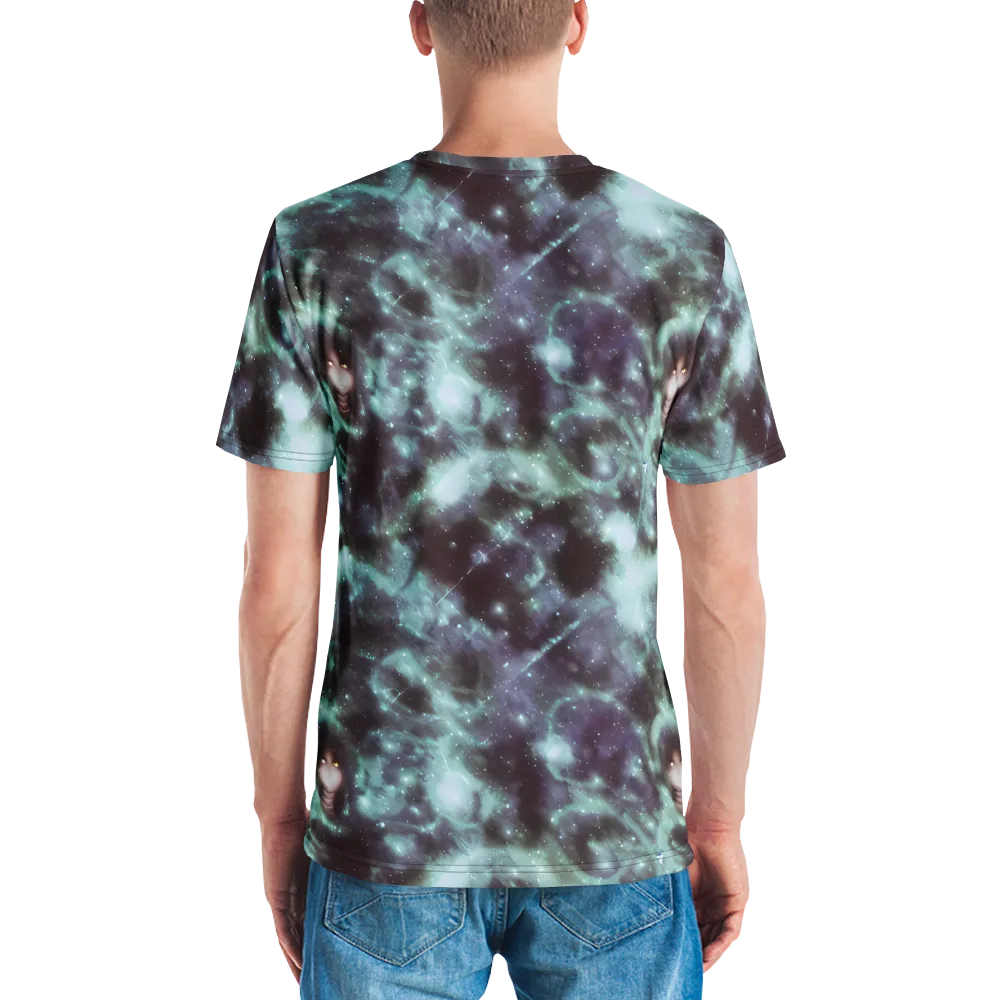 Roversi Nebula on Men's Crew Neck T-Shirt — Back