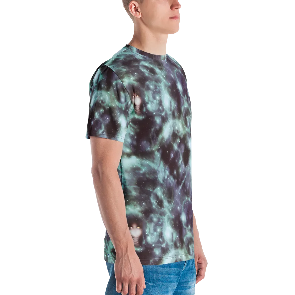 Roversi Nebula on Men's Crew Neck T-Shirt — Right
