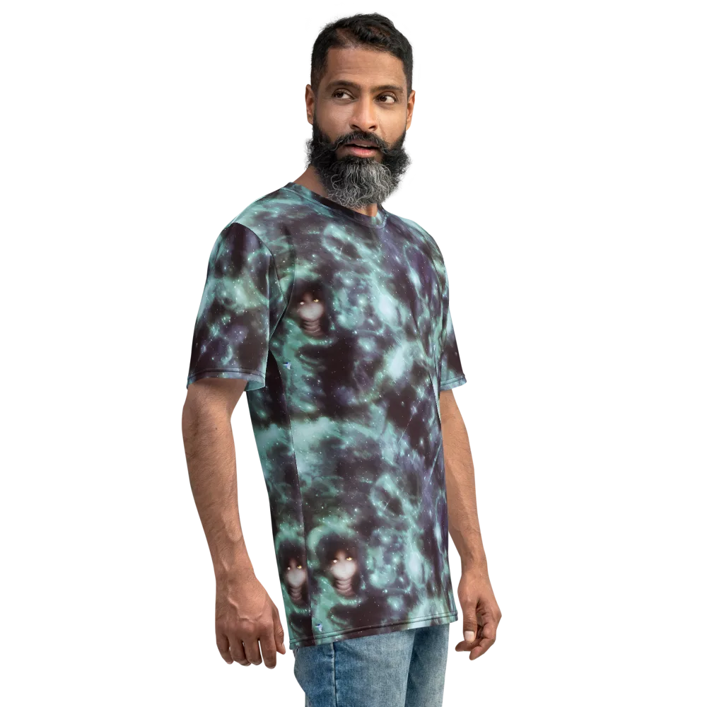 Roversi Nebula on Men's Crew Neck T-Shirt — Right