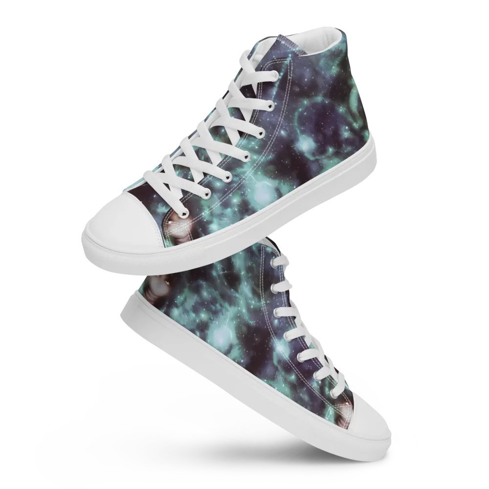 Roversi Nebula on Men's High Top Canvas Shoes — Front