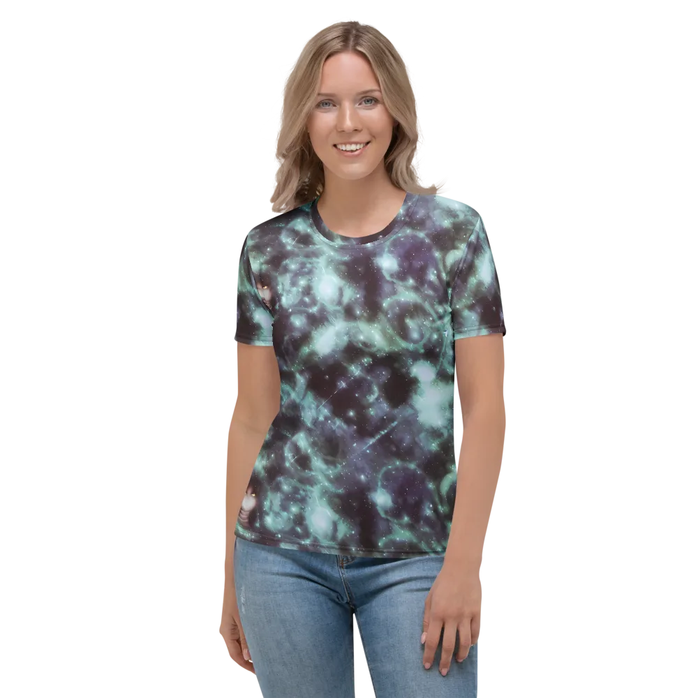 Roversi Nebula on Women's Crew Neck T-Shirt — Front