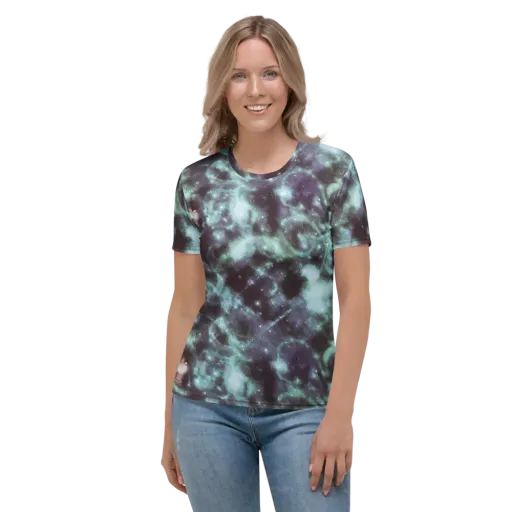 Roversi Nebula on a Women's Crew Neck T-Shirt