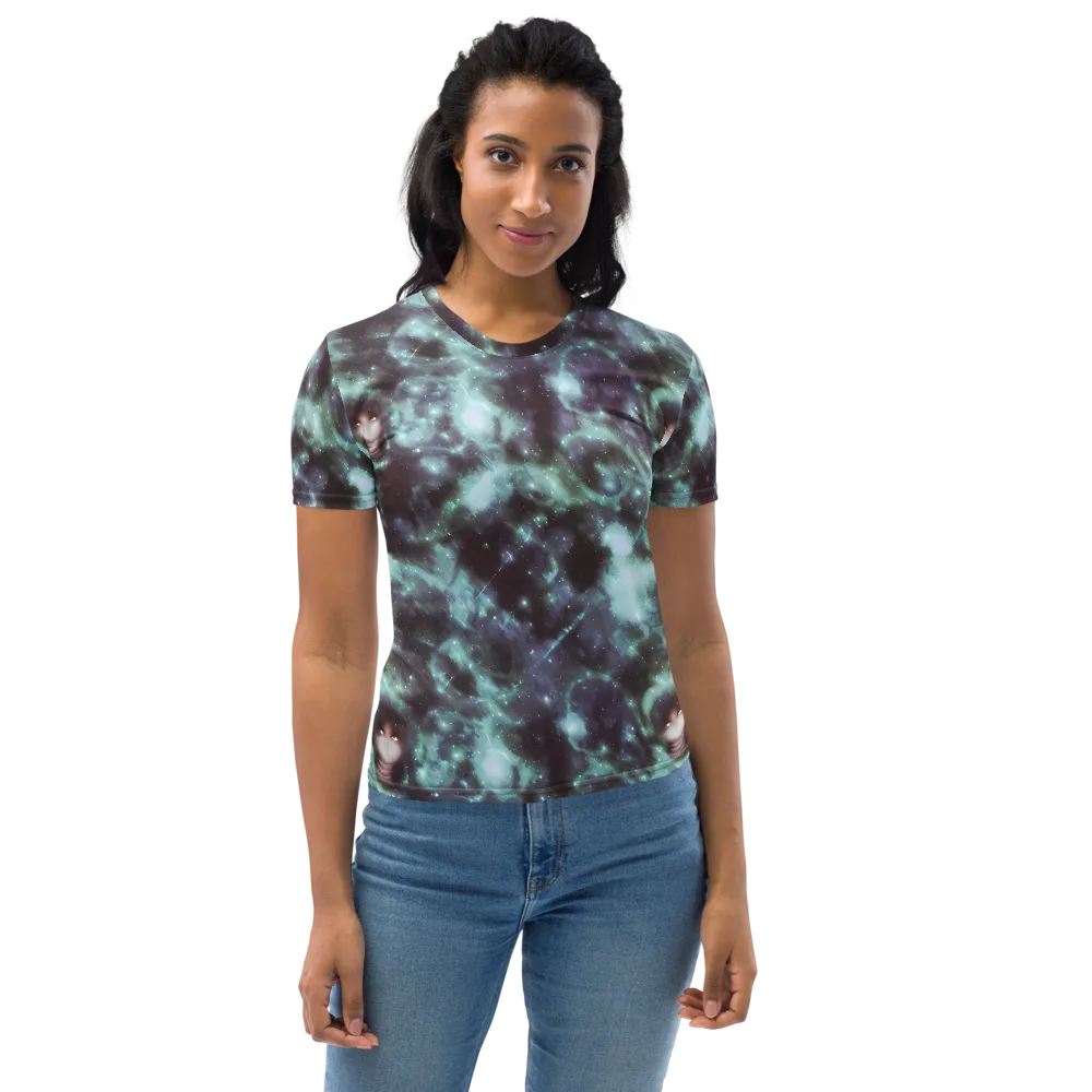 Roversi Nebula on Women's Crew Neck T-Shirt — Front
