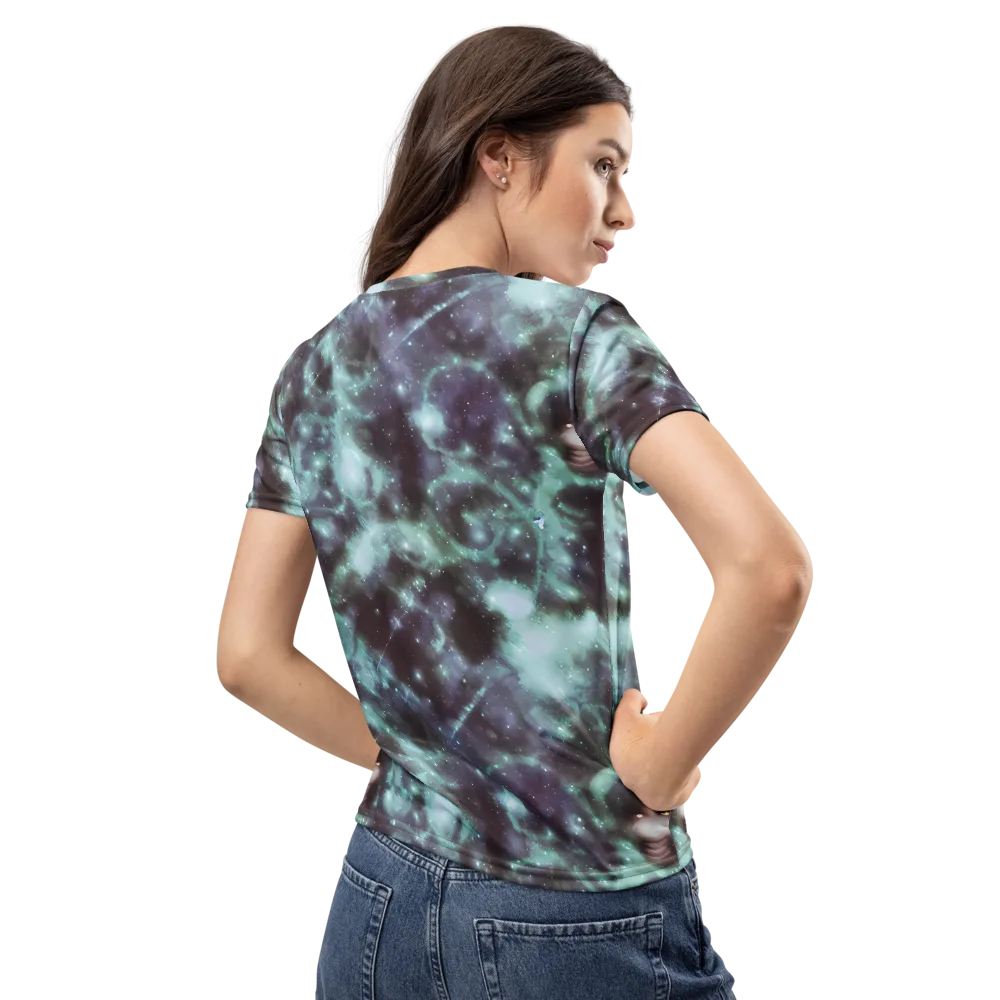 Roversi Nebula on Women's Crew Neck T-Shirt — Back