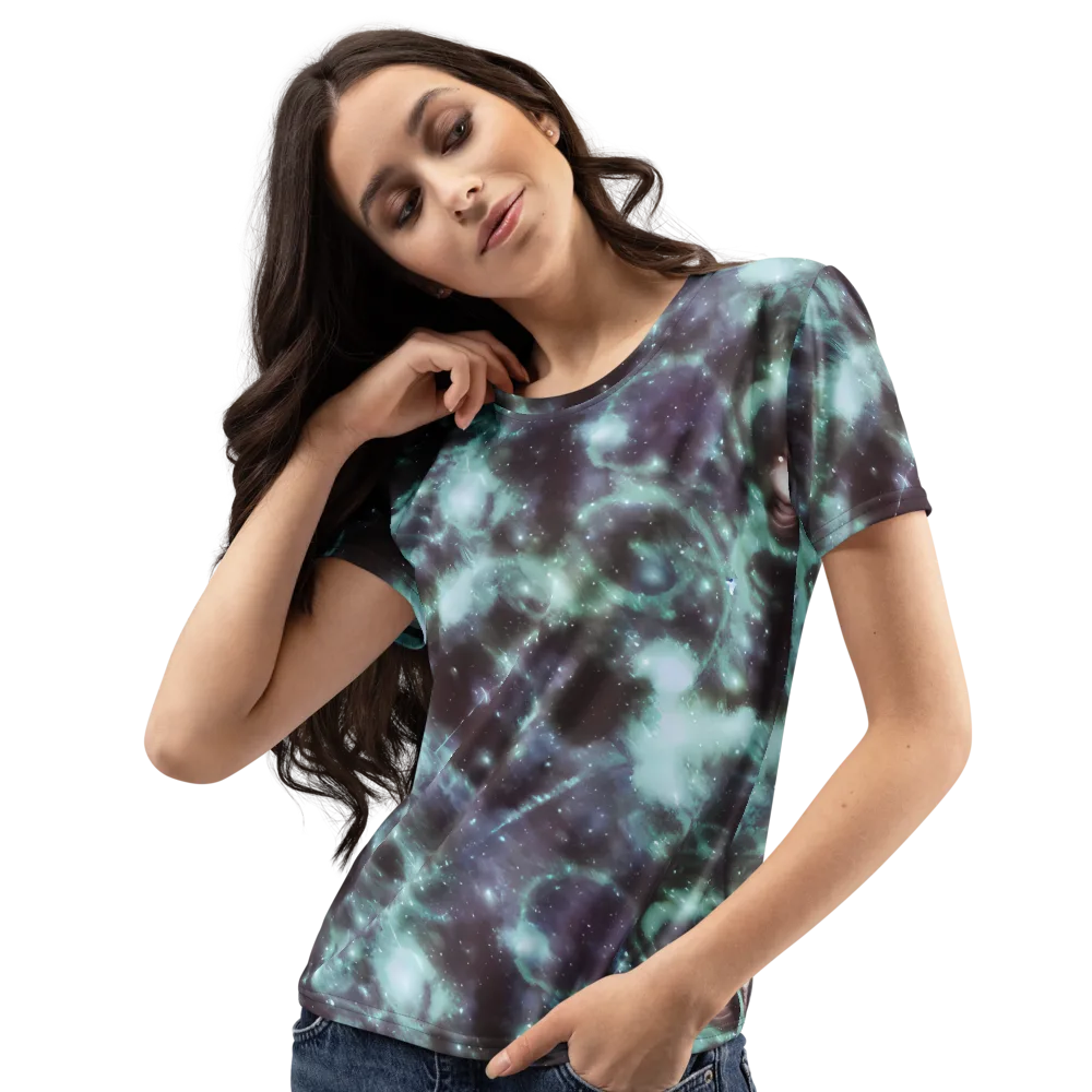 Roversi Nebula on Women's Crew Neck T-Shirt — Left Front