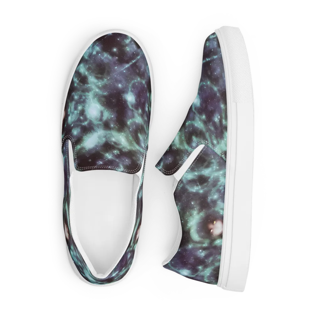 Roversi Nebula on Men's Slip-On Canvas Shoes — Front