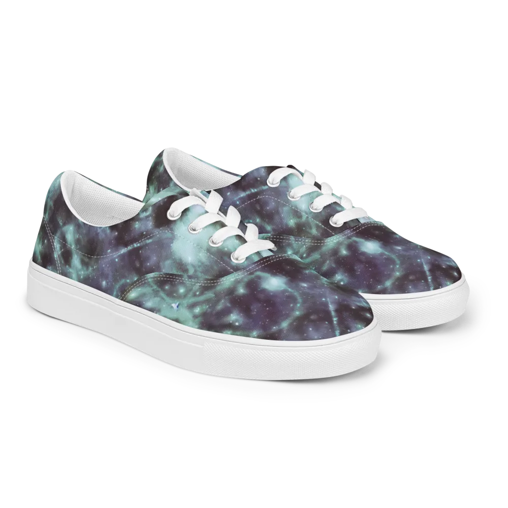 Roversi Nebula on Men's Lace-Up Canvas Shoes — Right Front