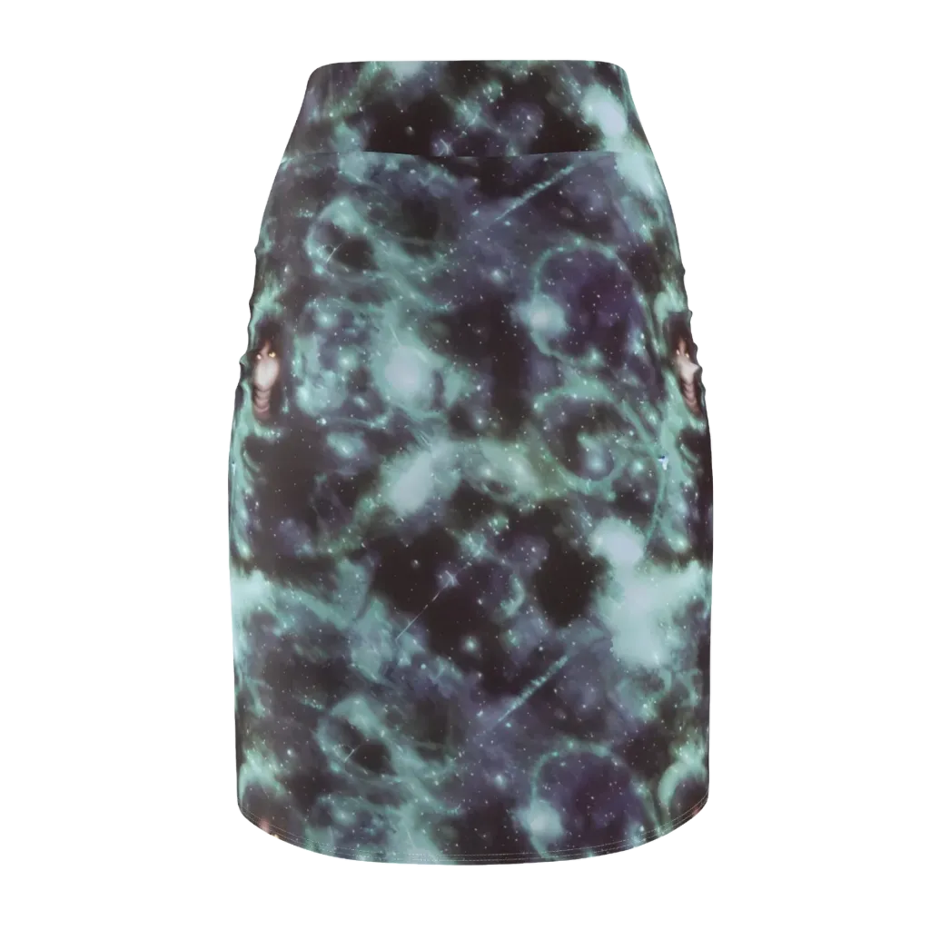 Roversi Nebula on Pencil Skirt — Back