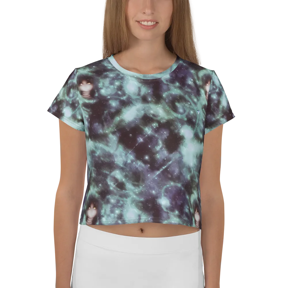 Roversi Nebula on Crop Tee — Front