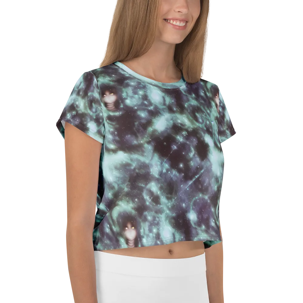 Roversi Nebula on Crop Tee — Right