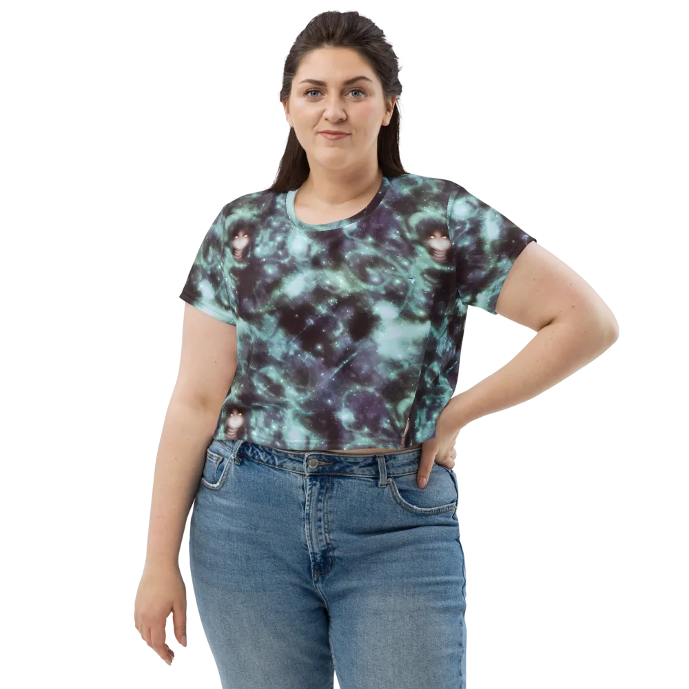 Roversi Nebula on Crop Tee — Front