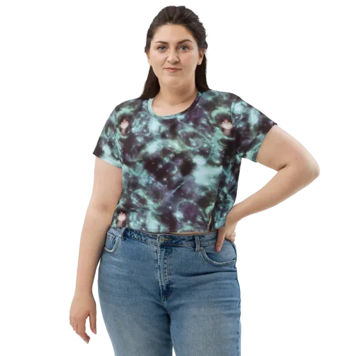 Roversi Nebula on a Crop Tee