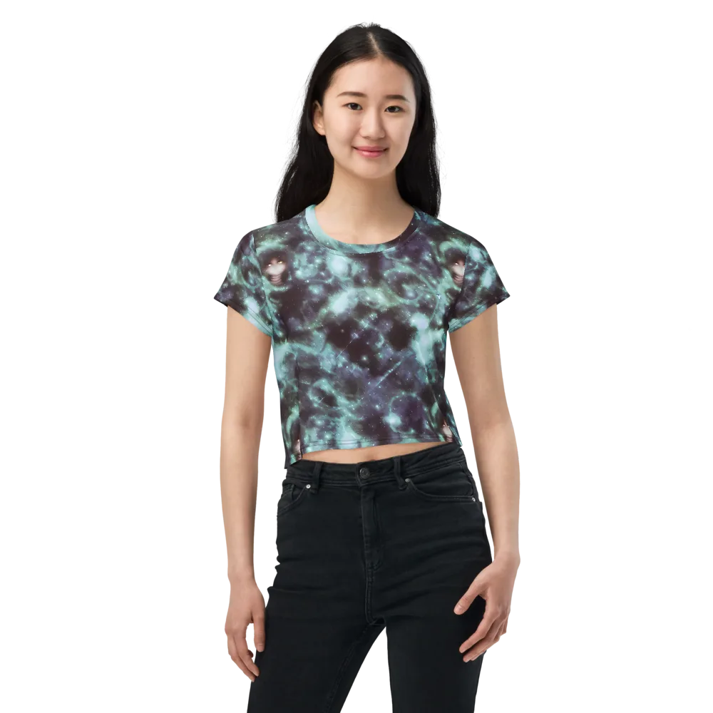 Roversi Nebula on Crop Tee — Front