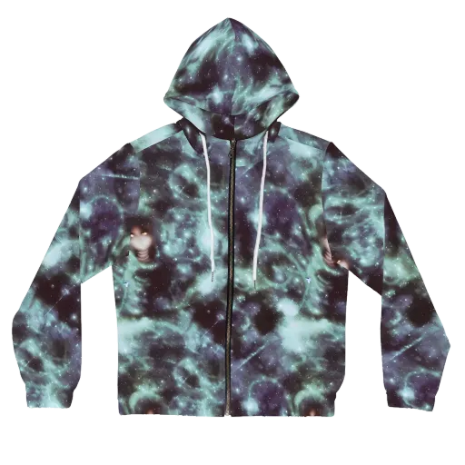 Roversi Nebula on a Women's Full-Zip Hoodie