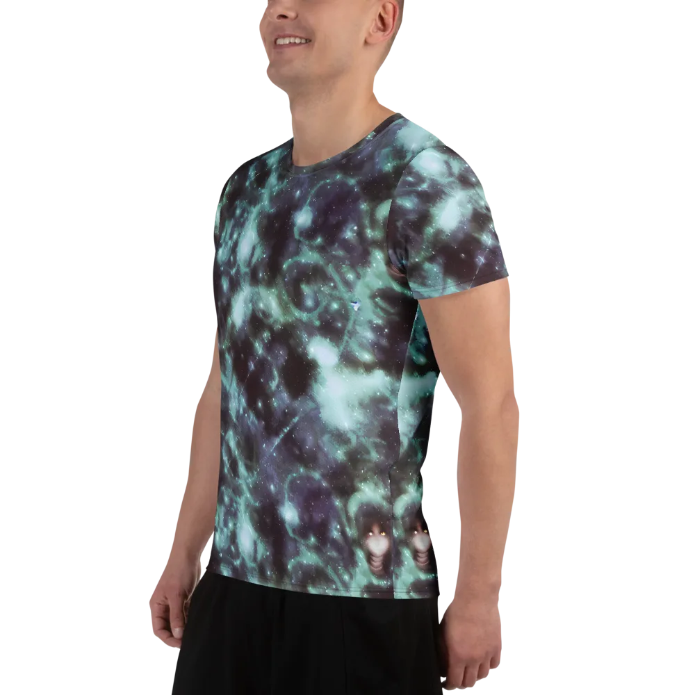 Roversi Nebula on Men's Athletic T-Shirt — Left