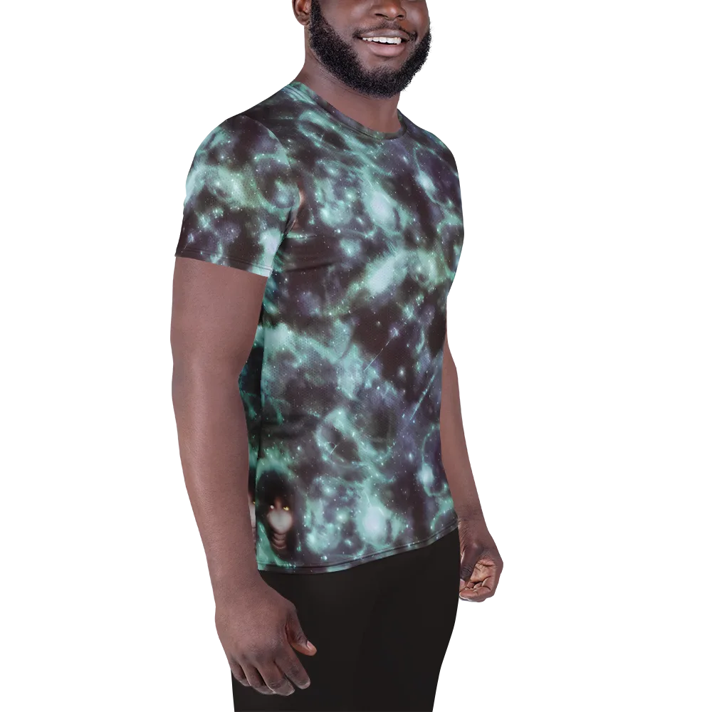 Roversi Nebula on Men's Athletic T-Shirt — Right