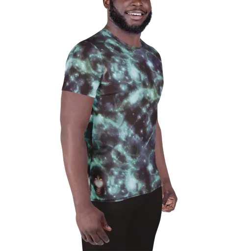 Roversi Nebula on a Men's Athletic T-Shirt