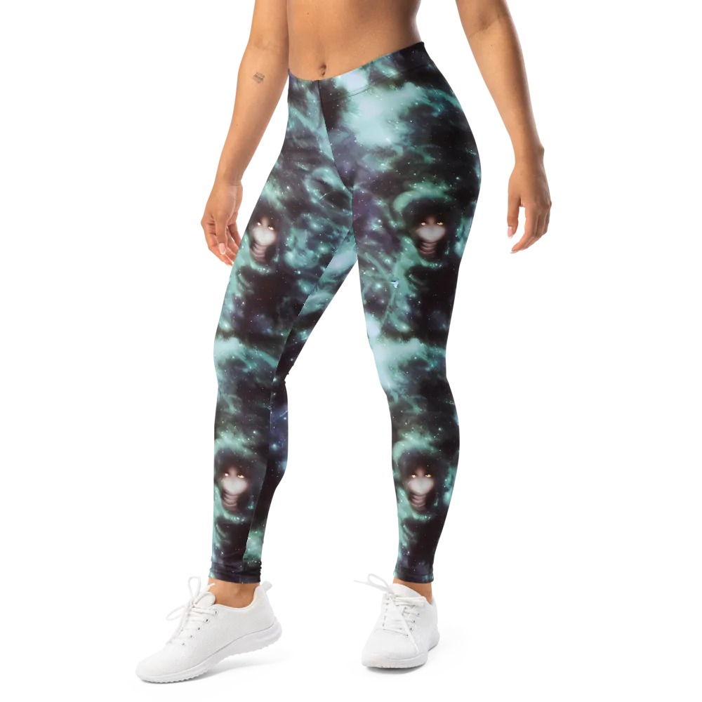 Roversi Nebula on Leggings — Left Front
