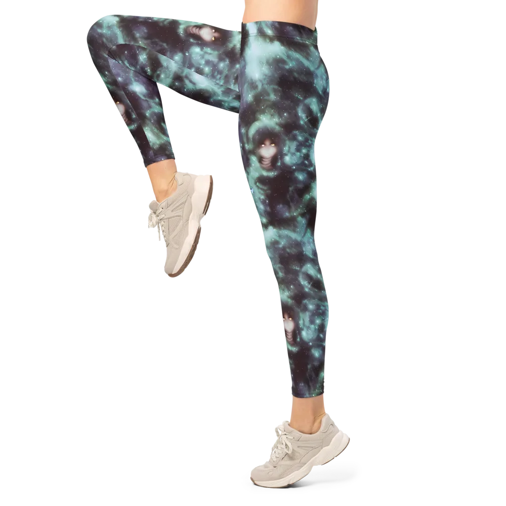 Roversi Nebula on Leggings — Left