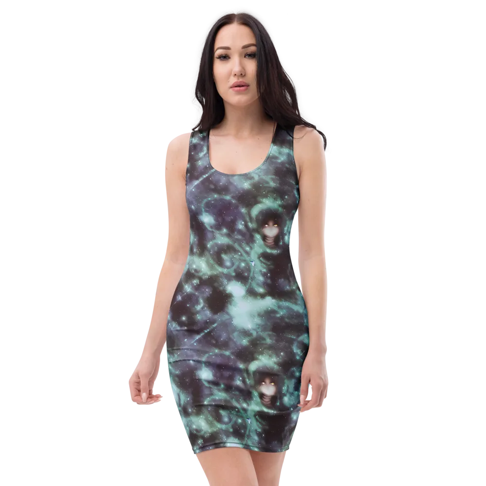 Roversi Nebula on Bodycon Dress — Front