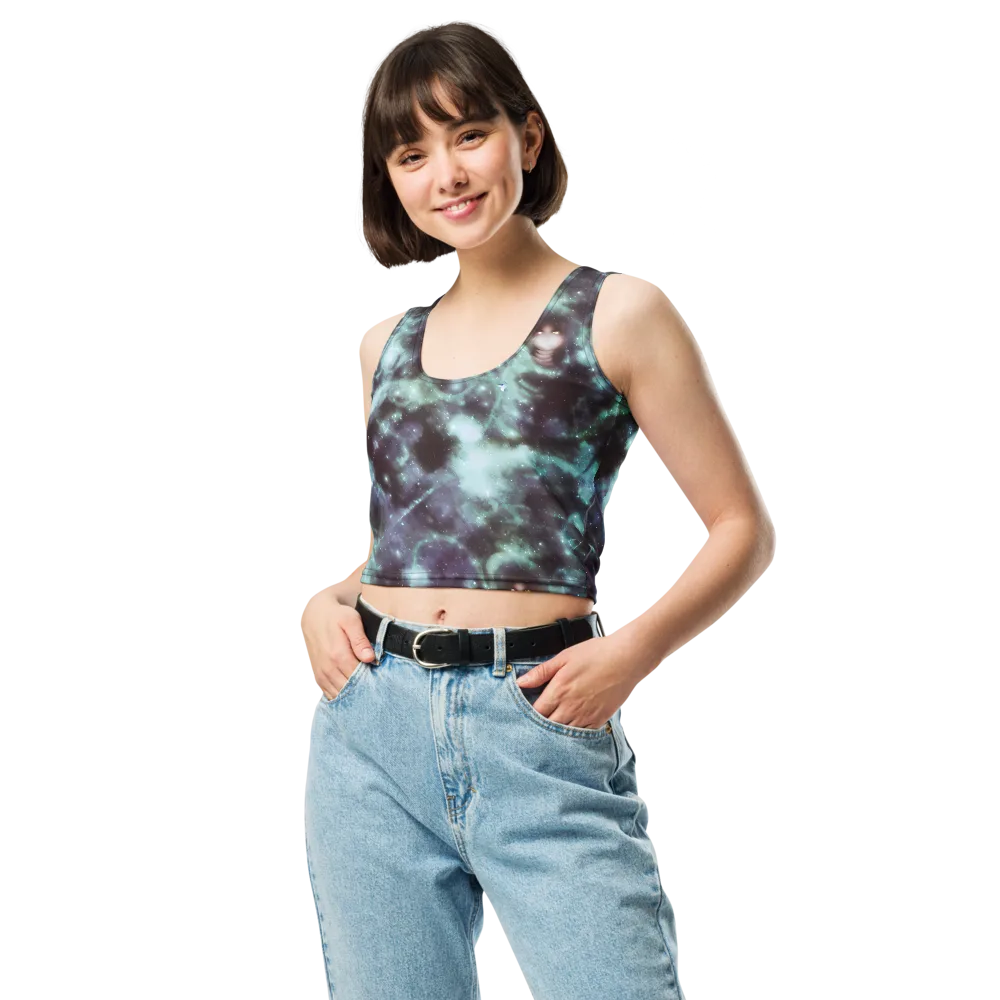 Roversi Nebula on Crop Top — Front