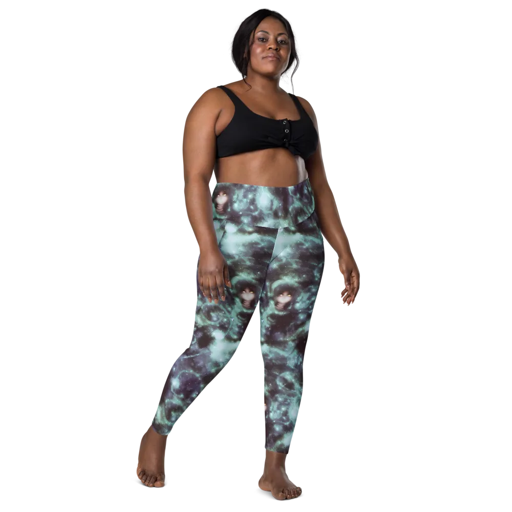 Roversi Nebula on Leggings with Pockets — Front