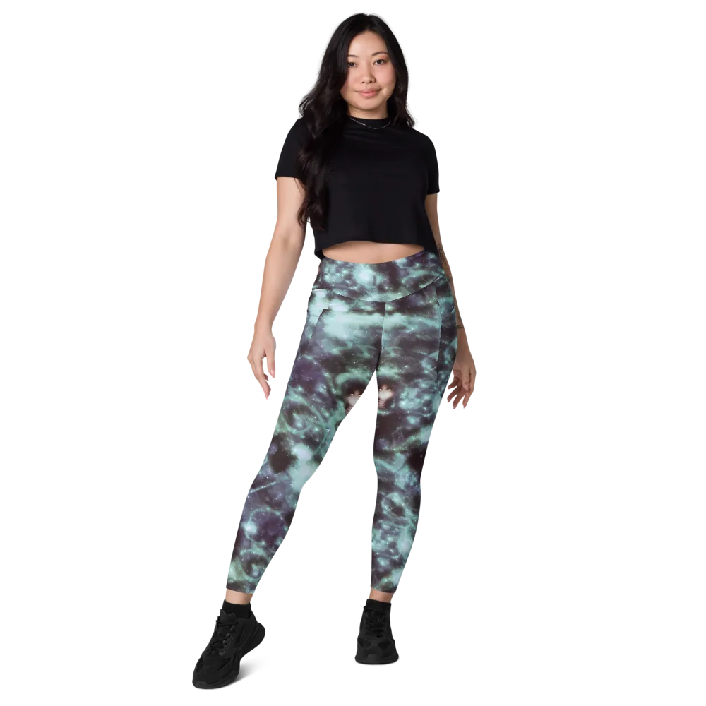 Roversi Nebula on Leggings with Pockets — Front