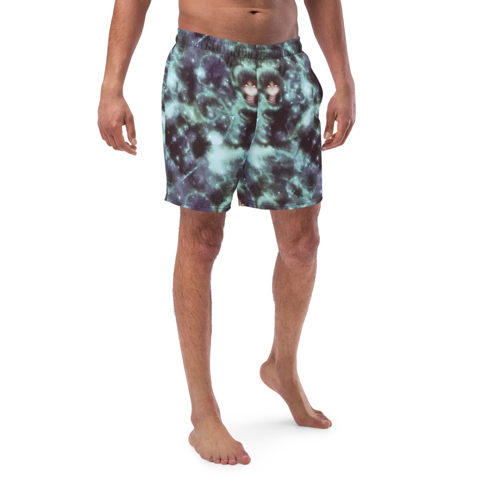 Roversi Nebula on Swim Trunks — Front